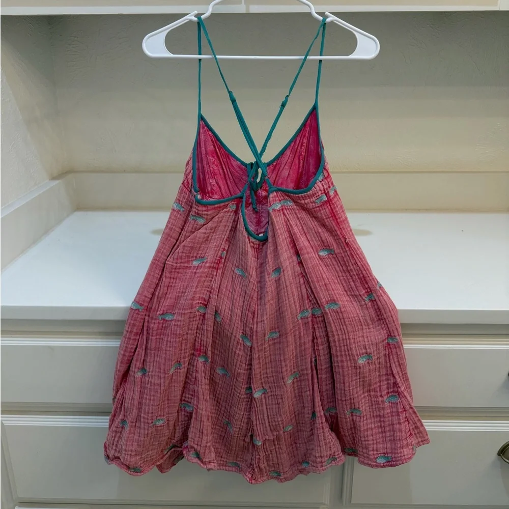 Free People Sunshine fish print mini dress - Picture 3 of 3